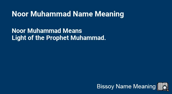Noor Muhammad Name Meaning